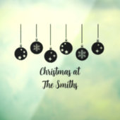 Personalized Ornament Christmas Window Cling Fensteraufkleber (Blatt 3)