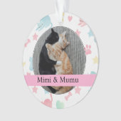 Personalized Ornament – Mimi & Mumu Cats (Vorderseite)