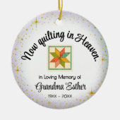 Personalized Ornament | Quilter "In Memory" (Vorne)