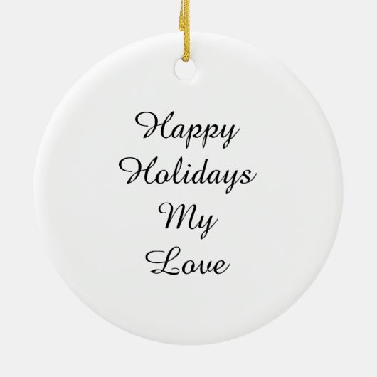 Personalized Ornament with Letter (Hinten)