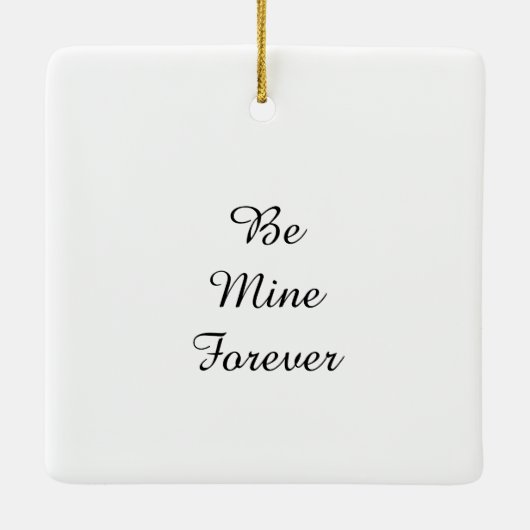 Personalized Ornament with Letter (Rückseite)