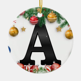 Personalized Ornament with Letter