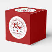 Personalized "Our First Valentine" Mr. & Ms.  Geschenkschachtel (Rückseite)