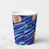 Personalized Outer Space Galaxy Birthday Pappbecher (Rechts)