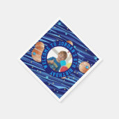 Personalized Outer Space Galaxy Birthday Serviette (Ecke)