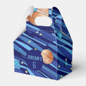 Personalized Outer Space Galaxy Birthday THANK YOU Geschenkschachtel (Rückseite)