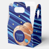Personalized Outer Space Galaxy Birthday THANK YOU Geschenkschachtel (Geöffnet)