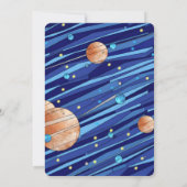 Personalized Outer Space Galaxy Kids Birthday  Einladung (Rückseite)