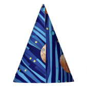 Personalized Outer Space Galaxy Photo Birthday  Partyhütchen (Rückseite)