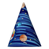 Personalized Outer Space Galaxy Photo Birthday  Partyhütchen (Rechts)