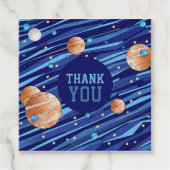 Personalized Outer Space Galaxy THANK YOU Birthday Geschenkanhänger (Vorderseite)