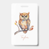 Personalized Owl Ausweis (Back)