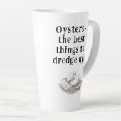 Personalized Oyster Fisherman's Latte Mug Milchtasse (Rechte Ecke)