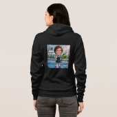 Personalized Paddle/Pickleball Caricature Hoodie (Schwarz voll)