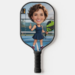 Personalized Paddle/Pickleball Star Caricature Pickleball Schläger