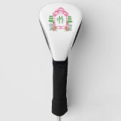 Personalized Pagoda Monogram golf head cover Headcover (Vorderseite)