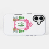 Personalized Pagoda Monogram iPhone 16 tough case Hülle (Rückseite (Horizontal))