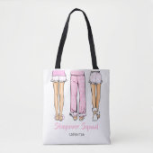 Personalized Pajama Party Trendy Sleepover Favor Tasche (Vorderseite)