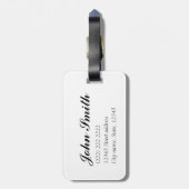 Personalized|| Palme, Blau sea|| Strand, bitte Gepäckanhänger (Rückseite vertikal)