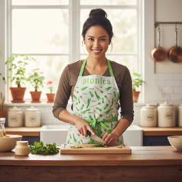 Personalized Pandan Leaf Apron  Schürze