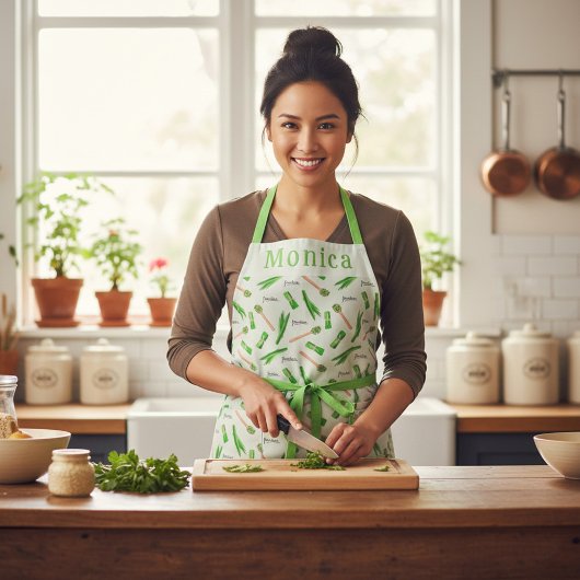 Personalized Pandan Leaf Apron Schürze