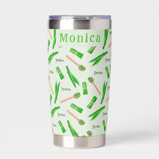 Personalized Pandan Leaf  Thermobecher (Vorderseite)