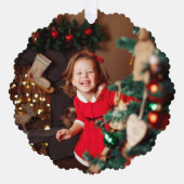 Personalized Paper Christmas Ornament  Karte (Vorderseite)