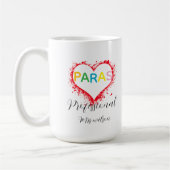 Personalized paraprofessional educator teacher kaffeetasse (Links)