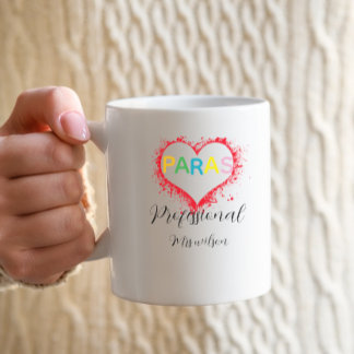 Personalized paraprofessional educator teacher kaffeetasse
