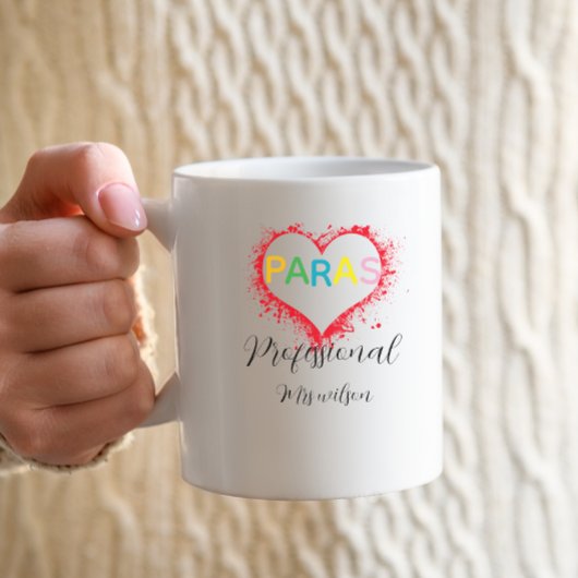 Personalized paraprofessional educator teacher kaffeetasse