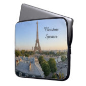 Personalized Paris City Skyline  Laptopschutzhülle (Vorderseite Links)