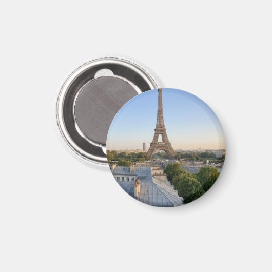 Personalized Paris City Skyline Souvenir Magnet (Vorderseite/Rückseite)