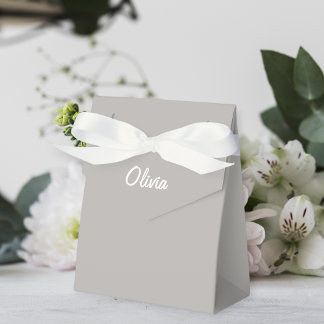 Personalized  Party Box Gift Bag Favour neutral Geschenkschachtel