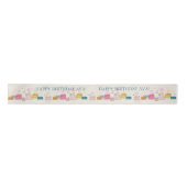 Personalized Party Tissue – Doodle Cakes on Cream Satinband (Vorderseite)