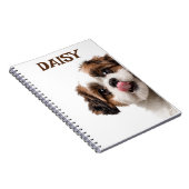 Personalized Pastel Brown Notebook Dog Photo Notizblock (Rechte Seite)