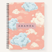 Personalized Pastel Cloud Dreamscape  Notizblock (Vorderseite)