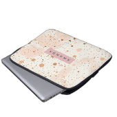 Personalized Pastel Confetti Dot Style Laptopschutzhülle (Vorne Knopf)