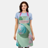 Personalized Pastel Cotton Candy Dream Aesthetic Schürze (Getragen)