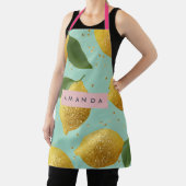 Personalized Pastel Glitter Lemon Style Schürze (InSitu)