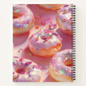 Personalized Pastel Glittering Pink Donut Dream Notizblock (Rückseite)