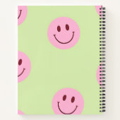 Personalized Pastel Green & Pink Smiley Face Notizblock (Rückseite)