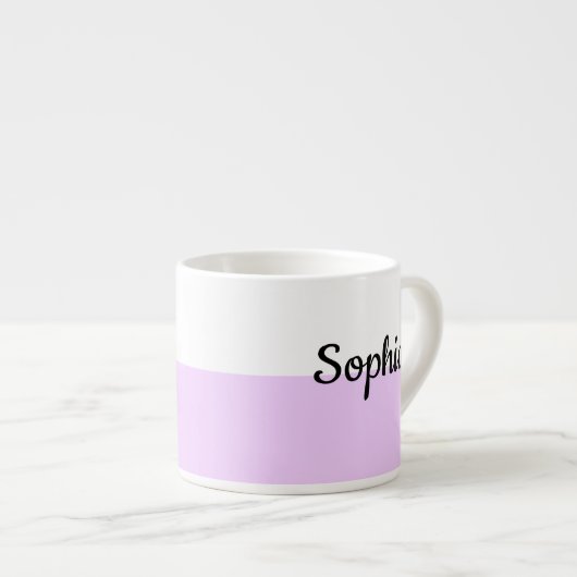 Personalized Pastel Name Mug Custom Coffe Cup gift Espressotasse (Vorderseite Rechts)