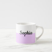 Personalized Pastel Name Mug Custom Coffe Cup gift Espressotasse (Rechts)