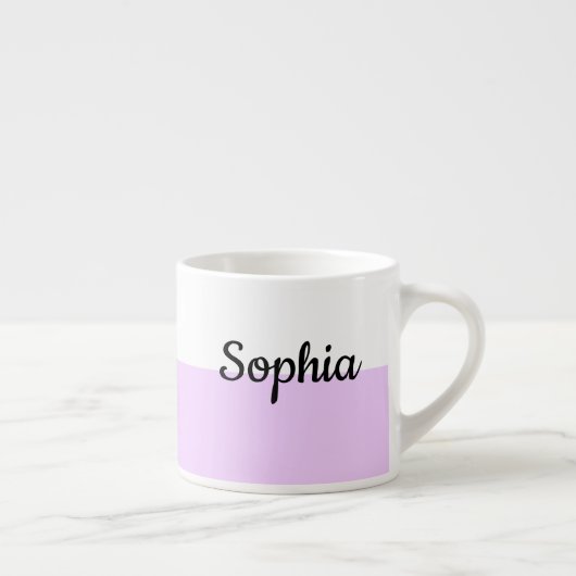 Personalized Pastel Name Mug Custom Coffe Cup gift Espressotasse (Rechts)