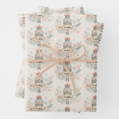 Personalized Pastel Nutcracker Christmas Geschenkpapier Set (Beispiel)