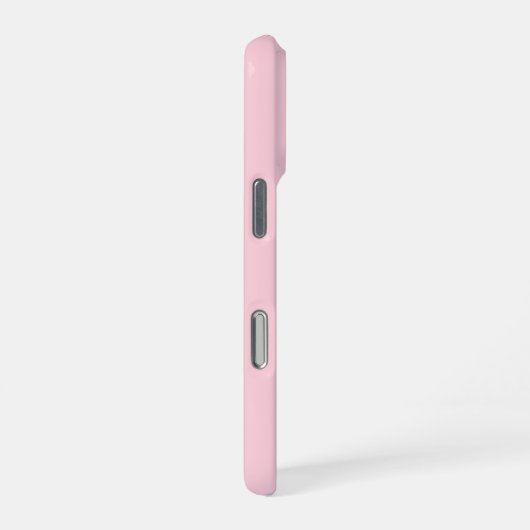 Personalized Pastel Pink iPhone Case with Custom Hülle (Rechte Seite)