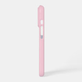 Personalized Pastel Pink iPhone Case with Custom Hülle (Linke Seite)