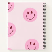 Personalized Pastel Pink Smiley Face Notizblock (Rückseite)