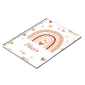 Personalized Pastel Rainbow Spiral Notebook Notizblock (Linke Seite)