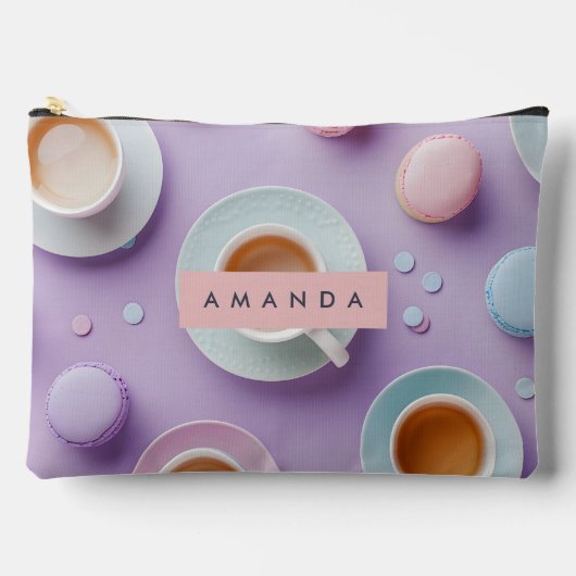 Personalized Pastel Tea Party Bliss Zubehörtasche (Vorderseite)